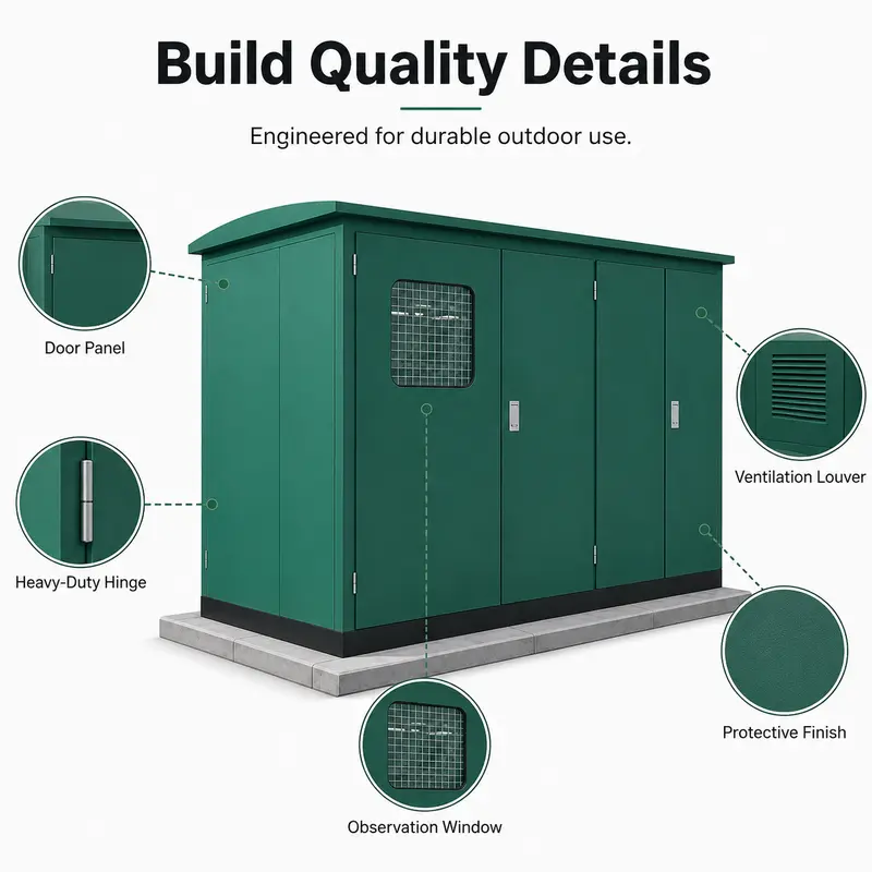 European-Style 1500 kVA / 33 kV Compact Box Substation — detail 3