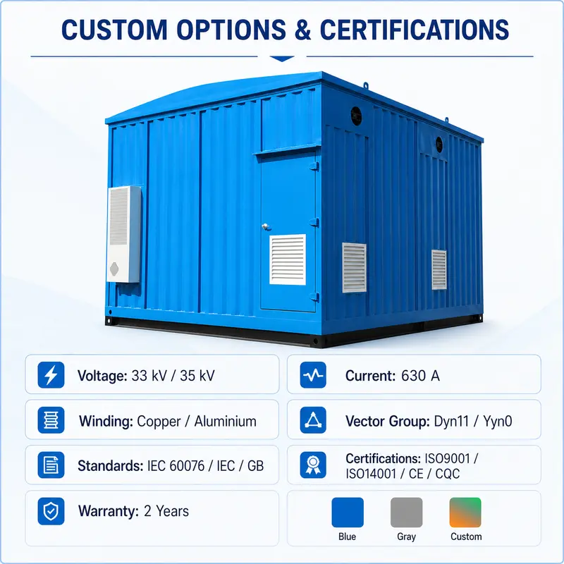 33 kV Containerized Substation with IEC Switchgear — detail 4