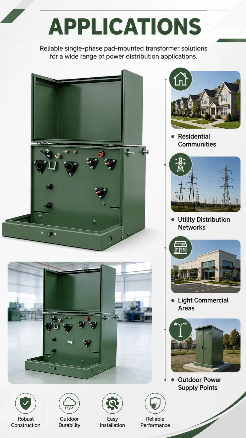 Single-Phase Pad-Mount Transformer, 37.5kVA-167kVA (12.47kV/34.5kV to 120V/240V) — detail 3