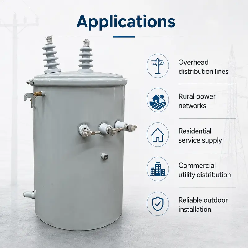 25–250 kVA Single-Phase Oil-Filled Pole-Mounted Transformer — detail 3