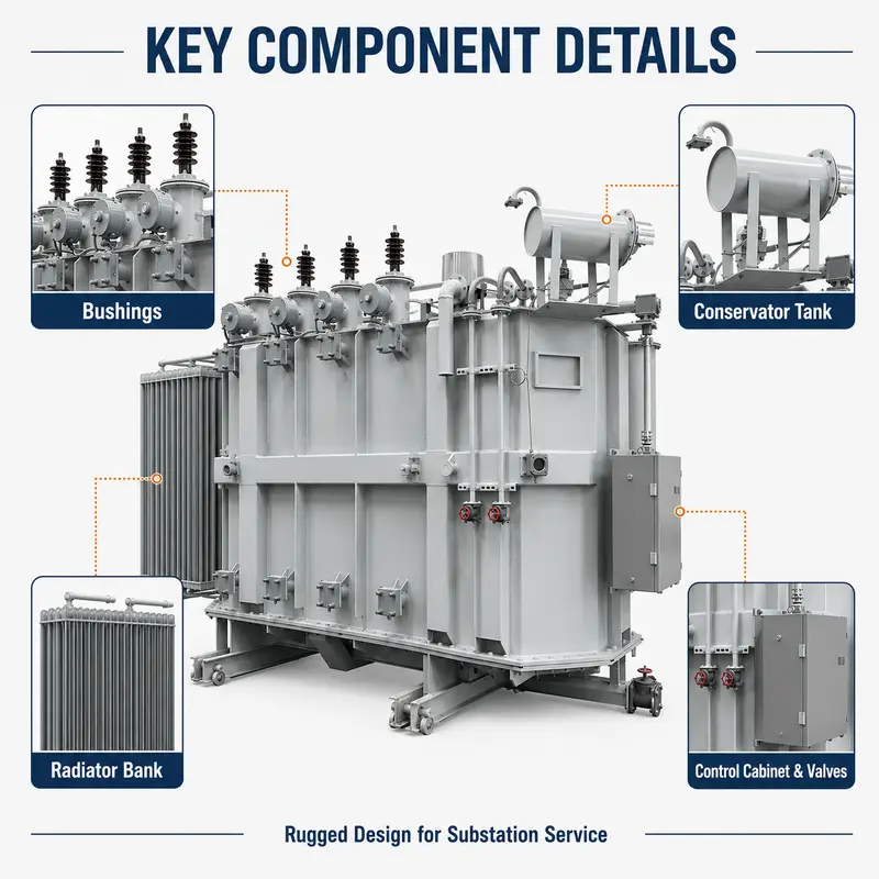 20–50 MVA On-Load Tap-Changer Power Transformer, 110–115 kV Class — detail 4