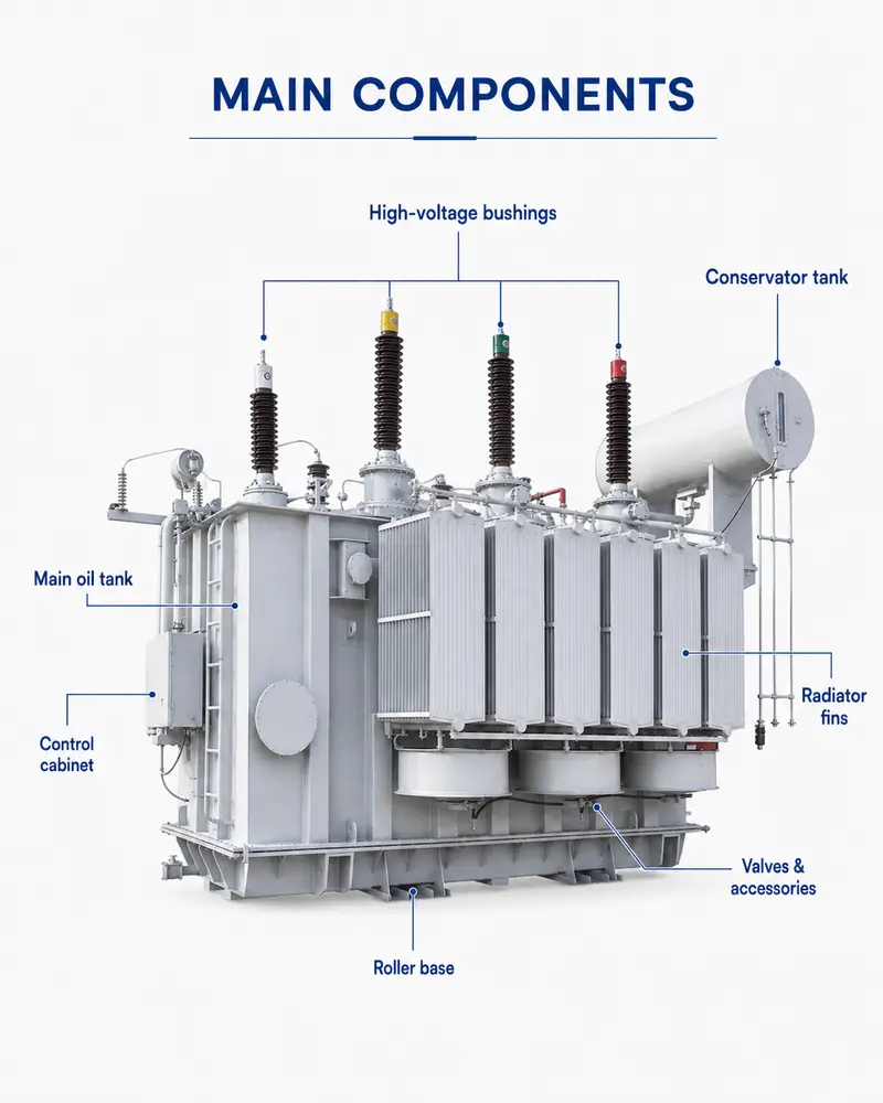40 MVA Pure-Copper Solar PV Power Transformer, 66 kV Class — detail 2